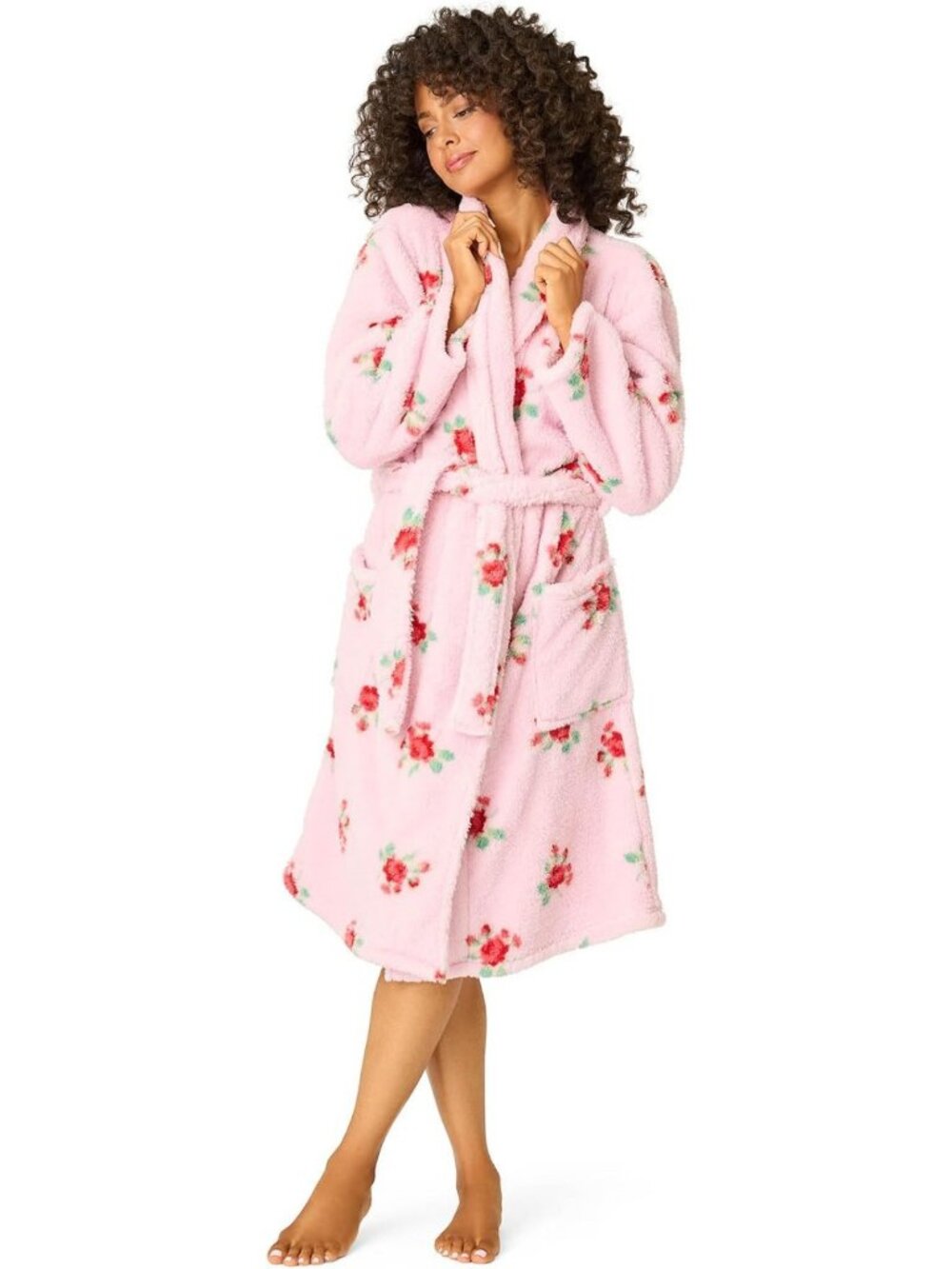 Cozy Tie-Waist Plush Robe for Women | Soft, Warm, Perfect for Lounging
